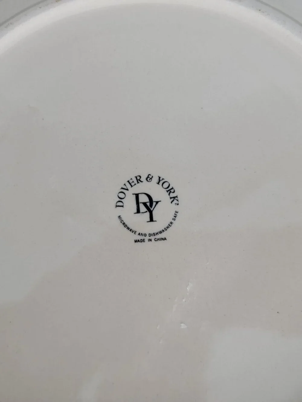 Dover & York Stoneware Dark Blue Striped Dinner Plate 10.5